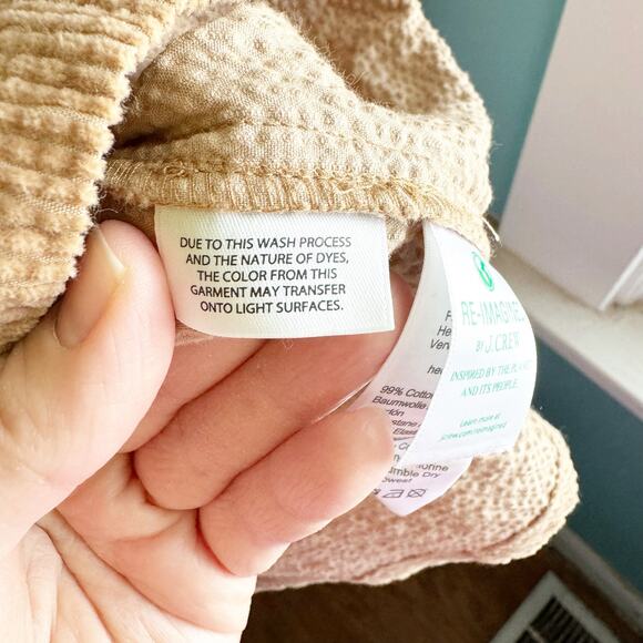 J. Crew Tan Waist Corduroy Dress Size 2 Zip Front Cinched NEW Texture Utility - Picture 13 of 16